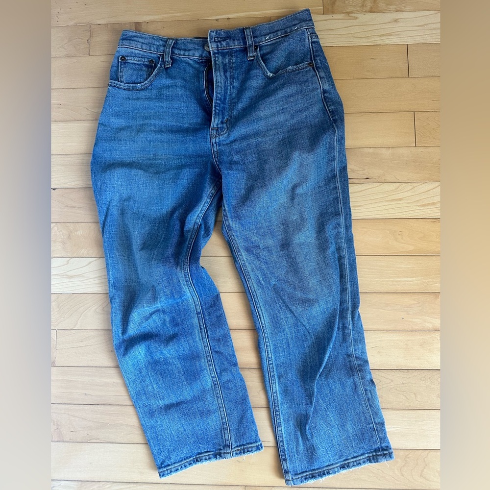 Abercrombie & Fitch Ankle Straight Ultra High Rise